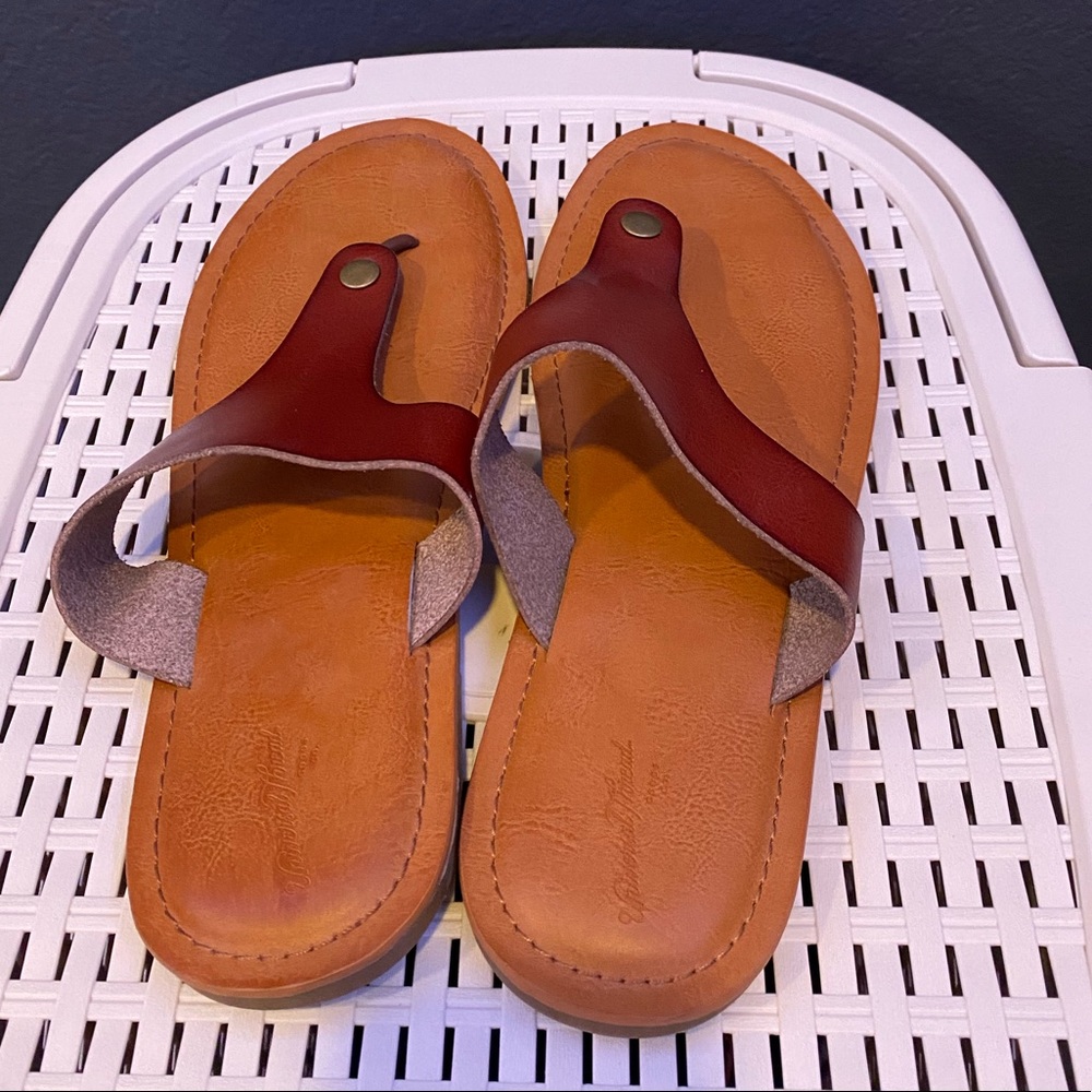 tan sandals